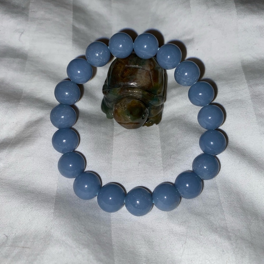 🖤💙Genuine Angelite Crystal Bracelet